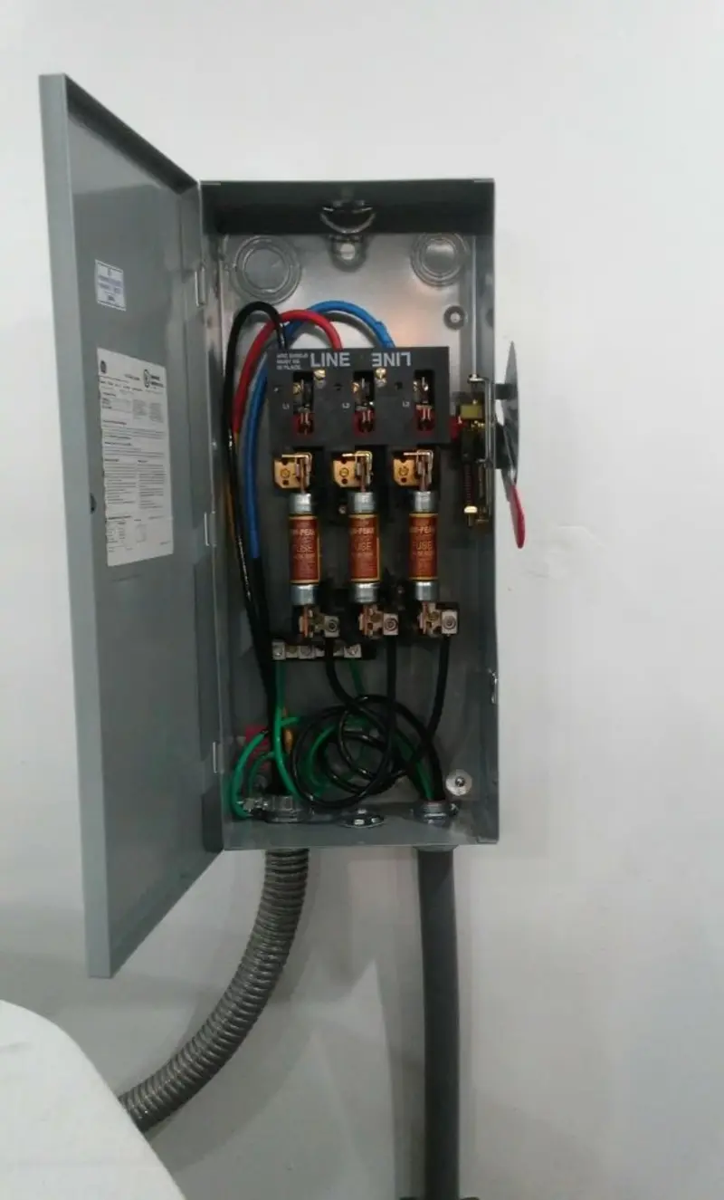Three-phase disconnect switch installed for Electrical Wiring & Rewiring in Virden